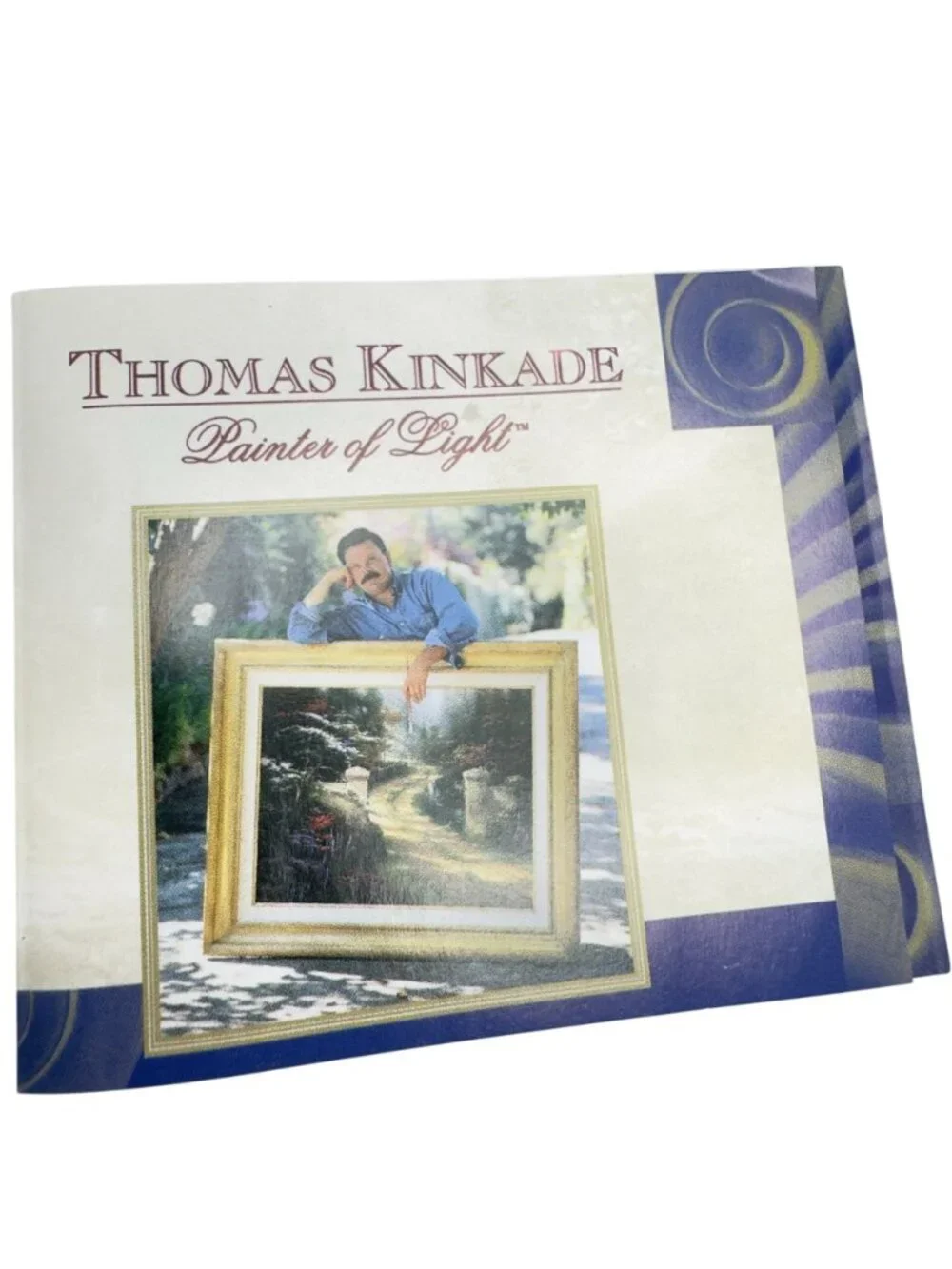 Thomas Kinkade Painter Of Light Porcelain Candleholder Cottage Tealight Box Vtg